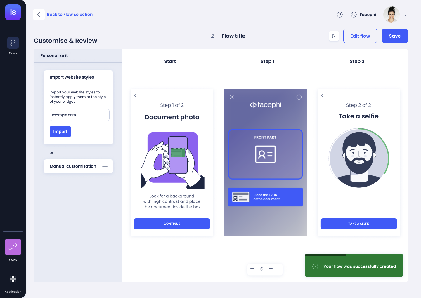 IDV Backoffice – Theme Customization